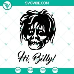 Halloween, SVG Files, Hi Billy SVG File, Billy Butcherson SVG Download, Hocus 2