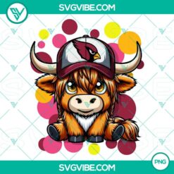 PNG Files, Highland Cow Arizona Cardinals Football PNG File File Cow Football 11