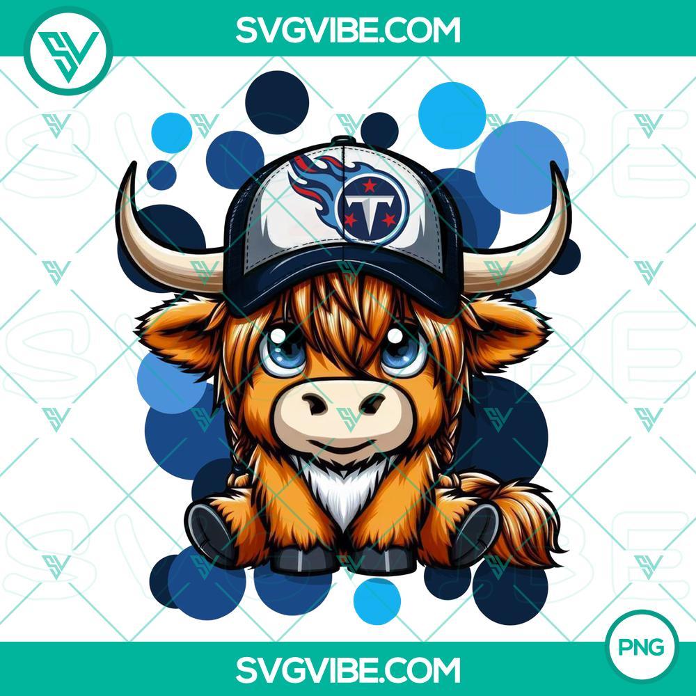 Highland Cow Tennessee Titans Football PNG Images File Highland cow Tennessee Titans football logo PNG. Unique design for sports fans.