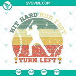 Baseball, Sports, SVG Files, Hit Hard Run Fast Turn Left SVG Image, Baseball 18