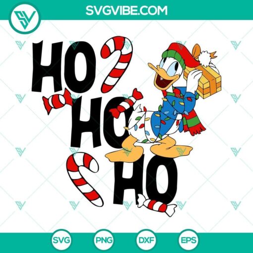 ho ho ho donald duck christmas svg disney christmas donald santa hat svg ho ho ho svg 2 mockup