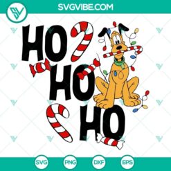 Ho Ho Ho Pluto Christmas SVG Download PNG DXF EPS Cut Files