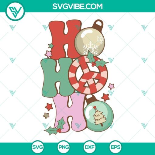 ho ho ho svg hohoho christmas svg groovy christmas svg 1 mockup