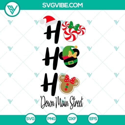 ho ho ho svg mickey christmas svg disney christmas down main street svg 4 mockup