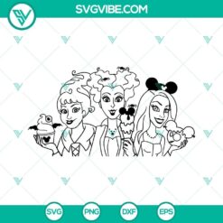 Hocus Pocus Disney Snacks Halloween SVG Files PNG DXF EPS Cricut