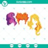 Hocus Pocus Hair SVG Files for Cricut featuring Sanderson sisters, perfect for Halloween crafts and decor.