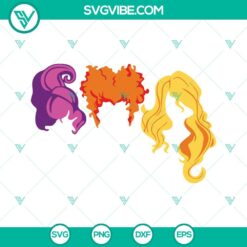 Halloween, SVG Files, Hocus Pocus Hair SVG Images Files For Cricut, Hocus Pocus 4