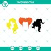 Hocus Pocus Hair SVG download featuring Sanderson Sister inspired designs for Silhouette, perfect for Halloween crafts and projects.