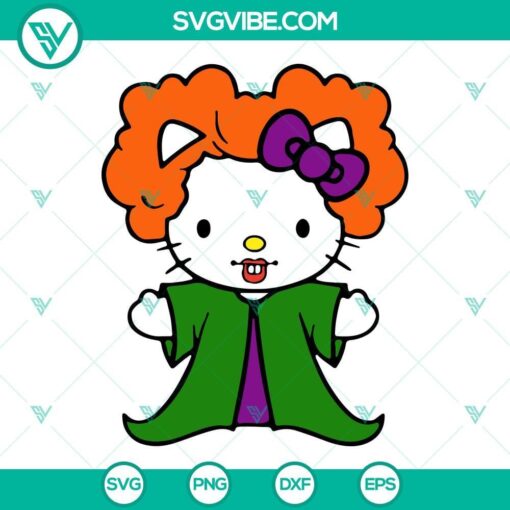 hocus pocus hello kitty halloween svg png dxf eps cricut silhouette clipart 1 mockup