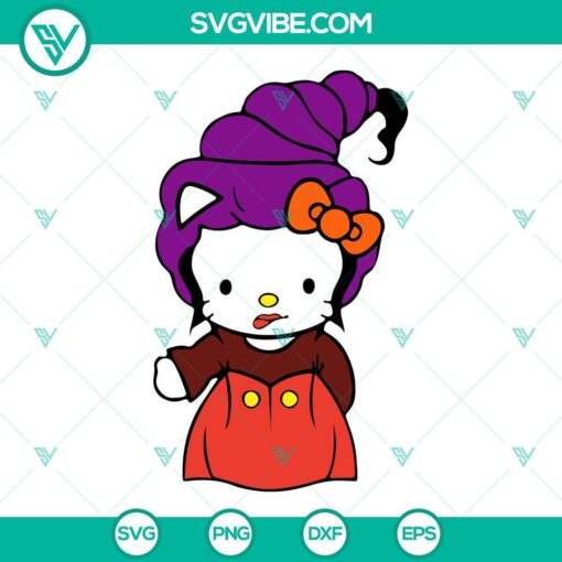 hocus pocus hello kitty halloween svg png dxf eps cricut silhouette clipart 7 mockup