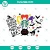 Halloween, Starbucks Cup Wrap, SVG Files, Hocus Pocus Starbucks Cup SVG Image, 13