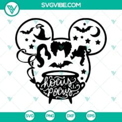 Disney, Halloween, SVG Files, Hocus Pocus Mickey Ears SVG Images, Disney Mickey 12