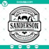 Hocus Pocus Sanderson SVG images with witch and Halloween design perfect for crafting projects.