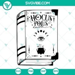 Hocus Pocus Spell Book SVG Images PNG DXF EPS Cut Files