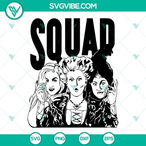 hocus pocus squad svg cut file sanderson sisters svg halloween svg 6 mockup