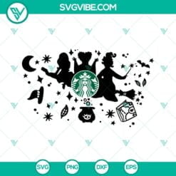 Halloween, Starbucks Cup Wrap, SVG Files, Hocus Pocus Starbucks Cup SVG Image, 16