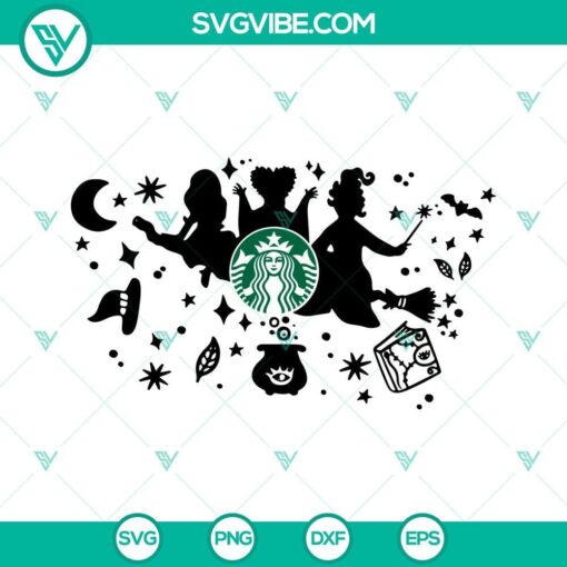 hocus pocus starbucks cup svg full wrap hocus pocus svg halloween starbucks cold cup svg 9 mockup