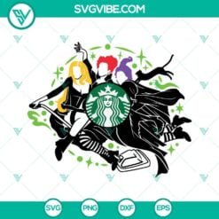 Halloween, Starbucks Cup Wrap, SVG Files, Hocus Pocus Starbucks Logo Full Wrap 2