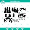 Hocus Pocus Sanderson SVG Bundle for Halloween featuring witches and spooky elements.