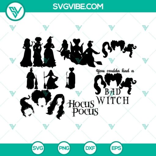 hocus pocus svg bundle sanderson svg halloween svg sanderson sisters svg 3 mockup