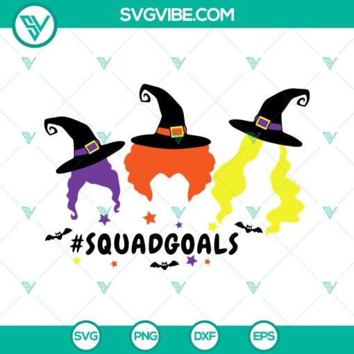 hocus pocus svg hocus pocus squad goals svg sanderson sisters svg halloween svg 10 mockup