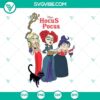 Hocus Pocus themed SVG, PNG, DXF, EPS cut files for crafting projects. Ideal for Halloween decorations.