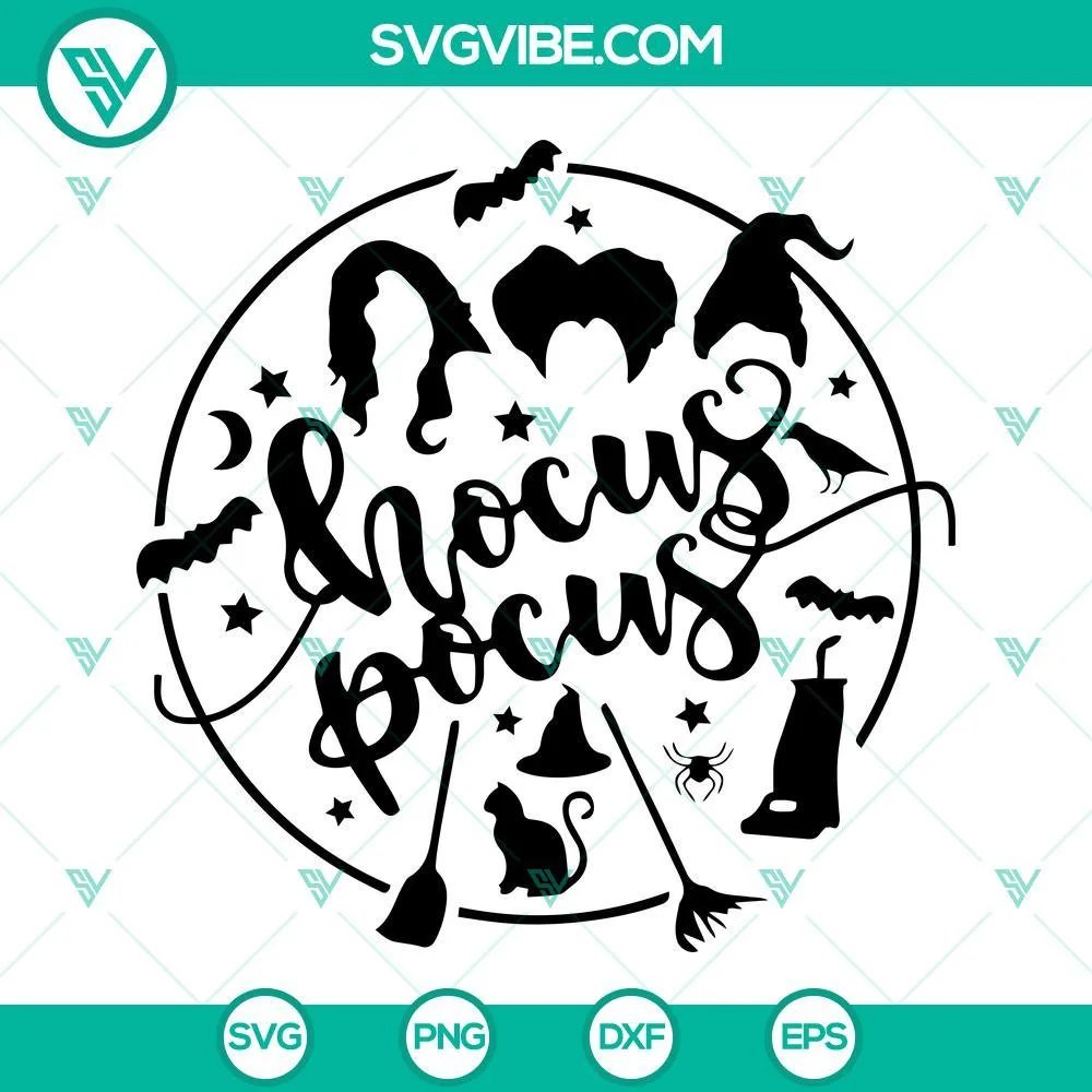 Halloween, SVG Files, Hocus Pocus SVG Images PNG DXF EPS Silhouette Cricut 1