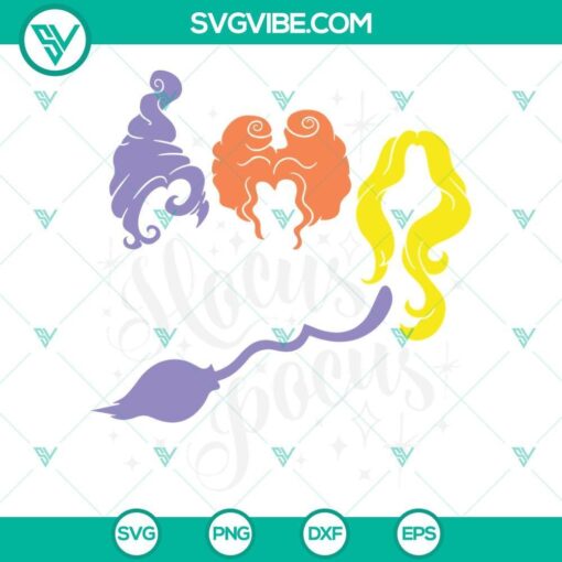 hocus pocus svg sanderson sisters svg halloween witch svg cut files 4 mockup