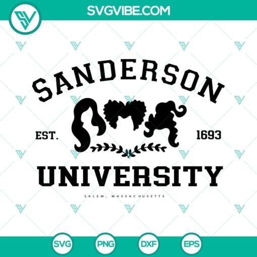 hocus pocus svg sanderson sisters university svg halloween svg 6 mockup