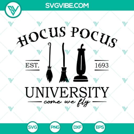 hocus pocus university come we fly svg hocus pocus svg sanderson sisters svg halloween svg 9 mockup