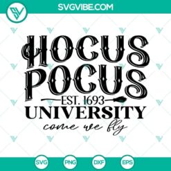 Hocus Pocus University SVG Image, Witch SVG File, Halloween Hocus Pocus SVG Images