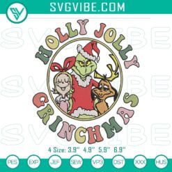 Christmas Embroidery Designs, Embroidery Designs, Holly Jolly Grinchmas 23