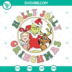 Christmas, SVG Files, Holly Jolly Grinchmas SVG Download, Grinch Max Dog Cindy 19