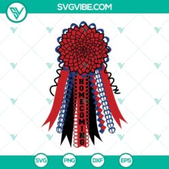 Homecoming mum SVG files for spirit shirt and football fans, PNG DXF EPS cut file.