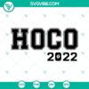 Homecoming SVG design for Hoco 2022 and Sports Mom theme, ideal for craft projects and apparel, in vibrant colors.