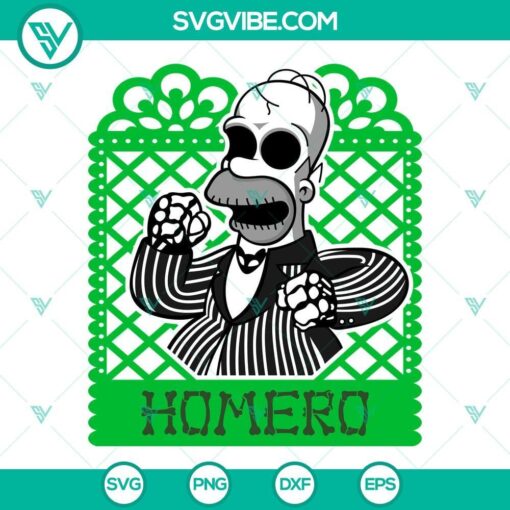 homer jack skellington simpson svg simpson halloween svg png dxf eps 9 mockup