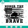 Honor The Brave SVG Files with US Military and Veteran designs, perfect for military-themed crafting projects.