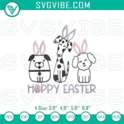 Easter Embroidery Designs, Embroidery Designs, Hoppy Easter Bunny Animals 15