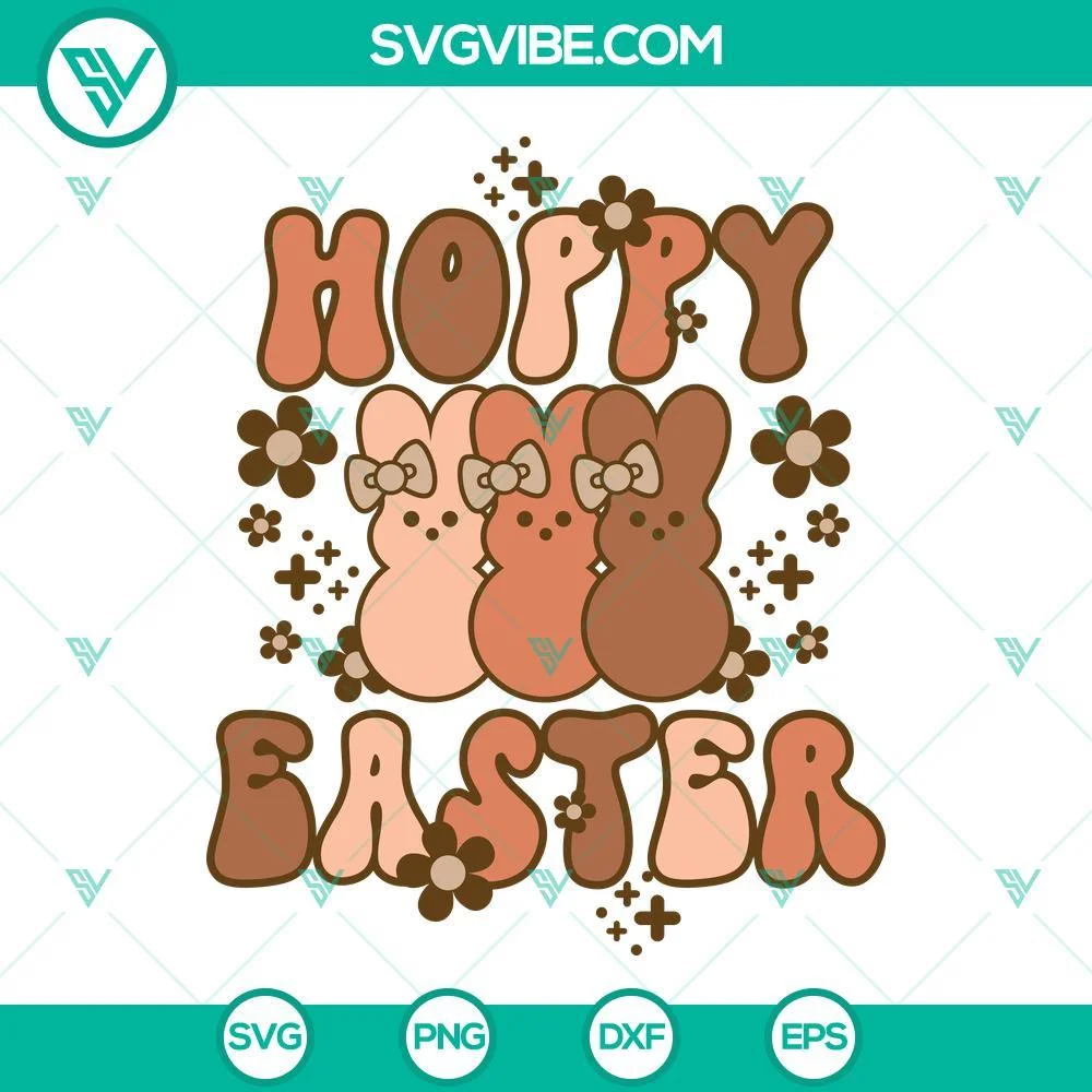 Easter, SVG Files, Hoppy Easter SVG Image, Happy Easter SVG Image, Easter SVG 1