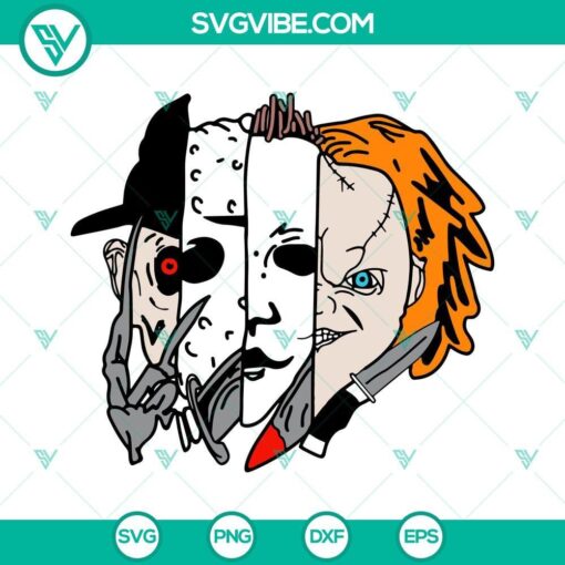 horror friends halloween svg halloween horror movie killers svg scary friends svg 6 mockup