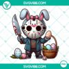Horror Jason Voorhees Easter Eggs and Killer Easter Bunny PNG file for download. Perfect for Halloween designs.