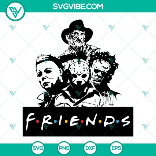 horror movie characters friends svg texas chainsaw svg michael myers svg jason svg 1 mockup