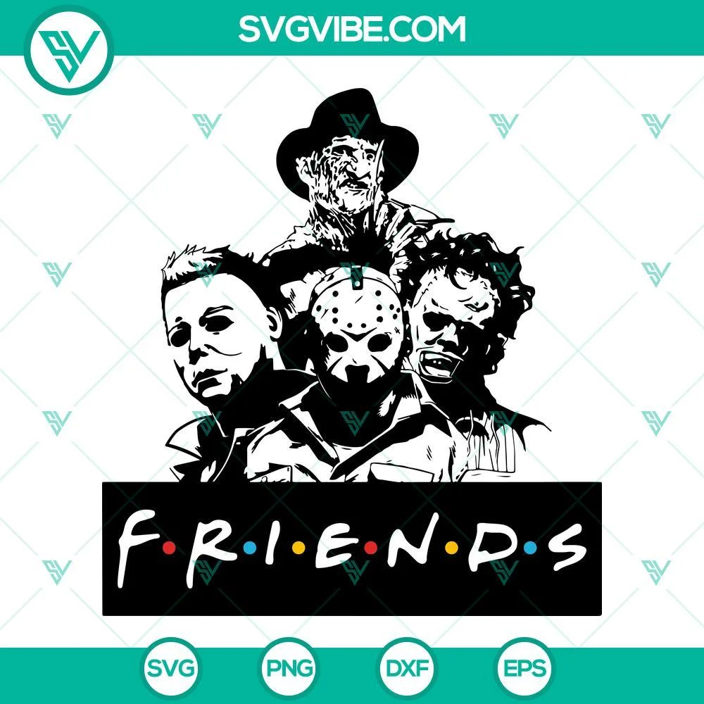 Halloween, SVG Files, Horror Movie Characters Friends SVG Files, Texas Chainsaw 1