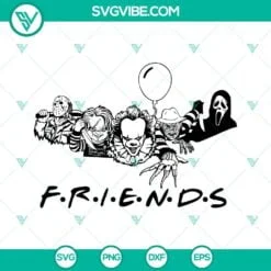 Halloween, SVG Files, Horror Movie Friends SVG Images, Scary Movie SVG File, 2