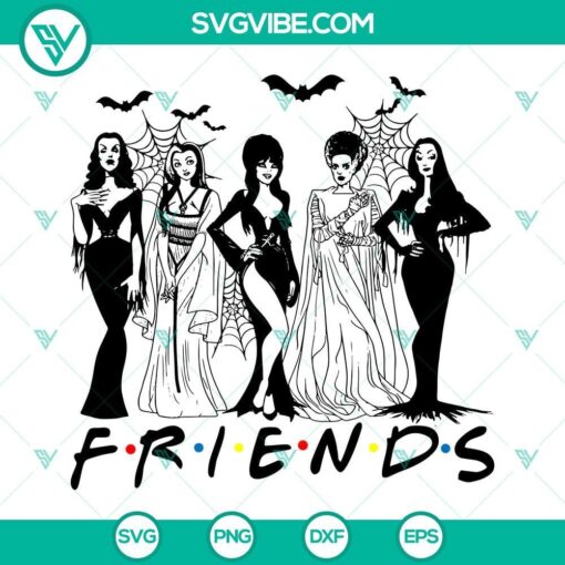 horror queens friends halloween svg bride of frankenstein svg halloween friends svg 6 mockup