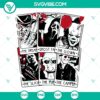 Spooky horror tarot cards SVG download featuring Halloween horror characters. Ideal for Halloween-themed designs.