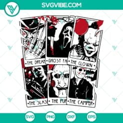 Halloween, SVG Files, Horror Tarot Cards SVG Download, Horror Characters SVG 5