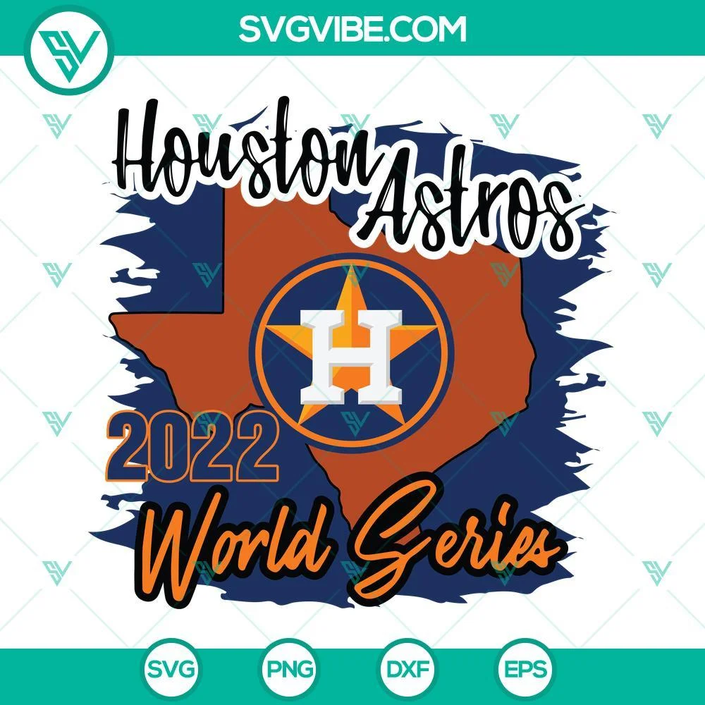 Baseball, Sports, SVG Files, Houston Astros 2022 World Series SVG Image PNG 1