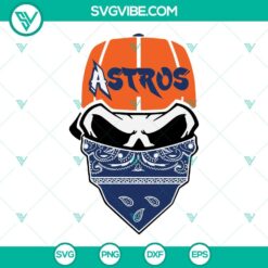 Baseball, Sports, SVG Files, Houston Astros Skull SVG Files, Astros Baseball 15