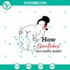 Funny snowman and snowflakes SVG file design, ideal for winter crafts and decor.